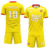 Custom Yellow Soccer Sets Jersey Personalized SCJ101-D020207-1